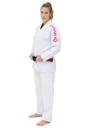 Vulkan A4 Viper Pro Female Gi Kimono, White/Pink