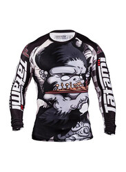 Tatami Chess Gorilla Rash Guard Long Sleeve T-shirt for Men, XXL, Black