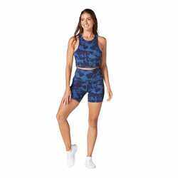 Tavi Stash & Dash Biker Short 6" Deepwater Tie Dye Xsmall