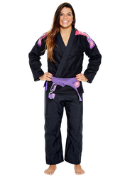 Atama F1 2.0 Ultra Light Kimono for Women, Black/Pink