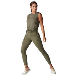 High Waisted 7/8 Tight Olive Large