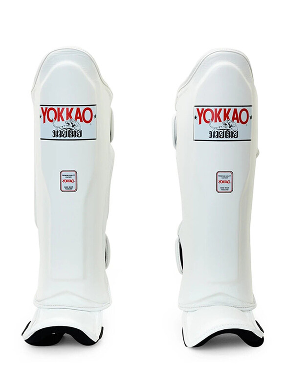 

Yokkao Large Matrix Shin Guards, White