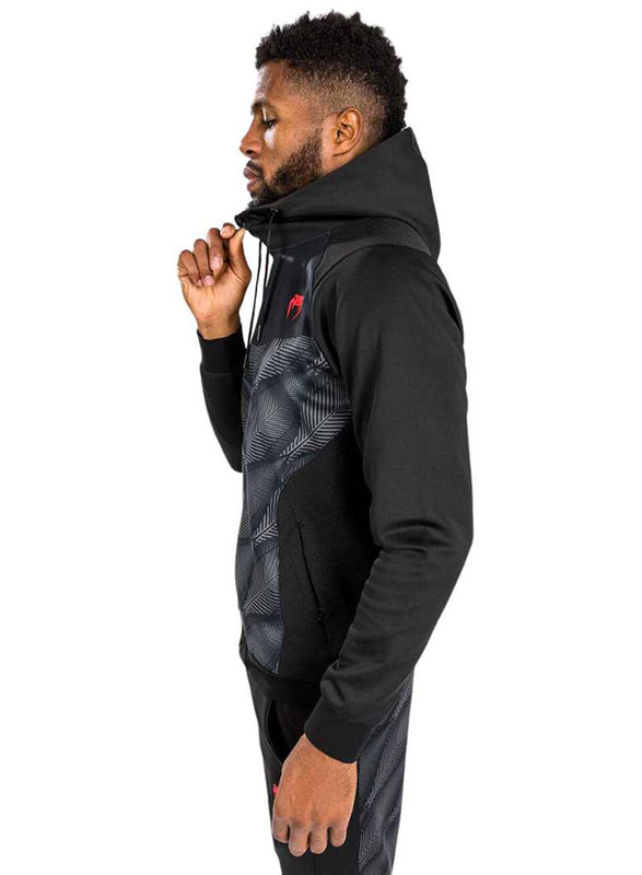 Venum Phantom Hoodie for Men, Large, Black/Red