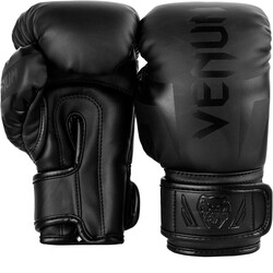 Venum Elite Boxing Gloves Kids Matte Black Medium
