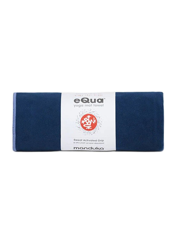 Manduka Equa Yoga Hand Towel, 72-inch, Odyssey Blue