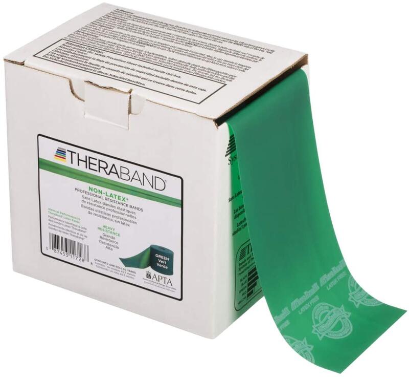 THERABAND GREEN RESISTANCE BOX GREEN 50 YARDS