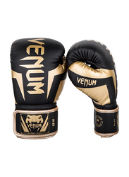 Venum 16 OZ Elite Boxing Training Gloves, Black Gold