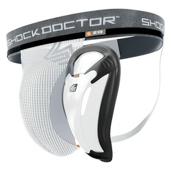 Shock Doctor Supporter With Protective Cup White Medium