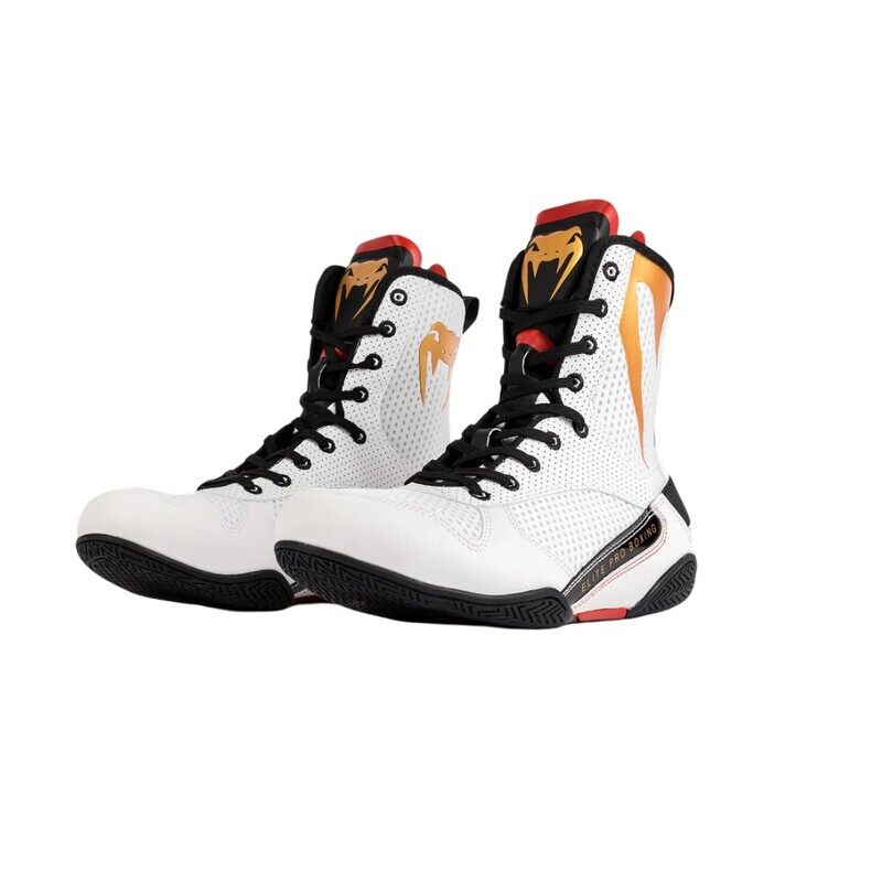 

VENUM ELITE BOXING SHOES ICE /GOLD LOGO 10