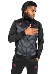 Venum Phantom Hoodie for Men, Large, Black/Red