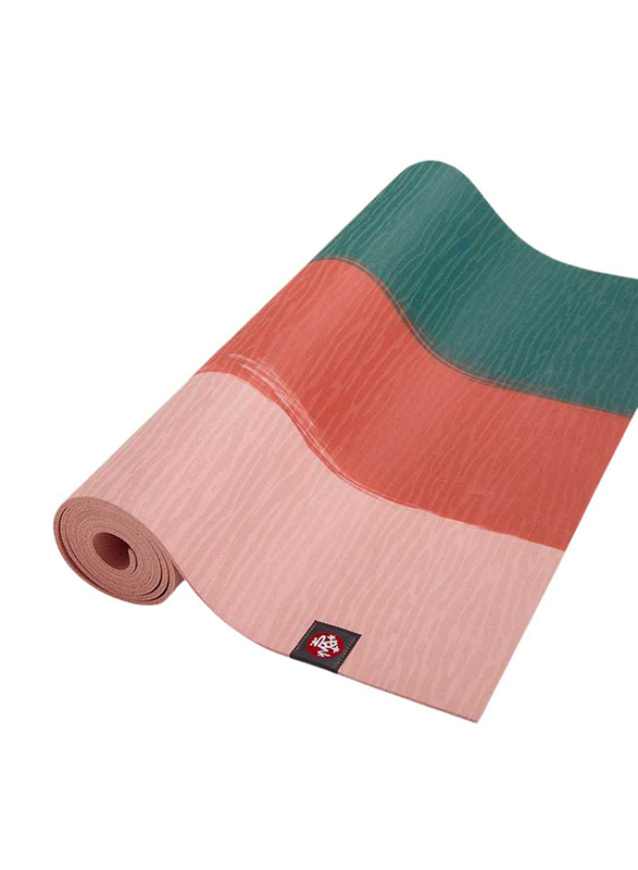 Manduka Eko Lite Yoga Mat, 4mm x 71 inch, Deep Sea Stripe
