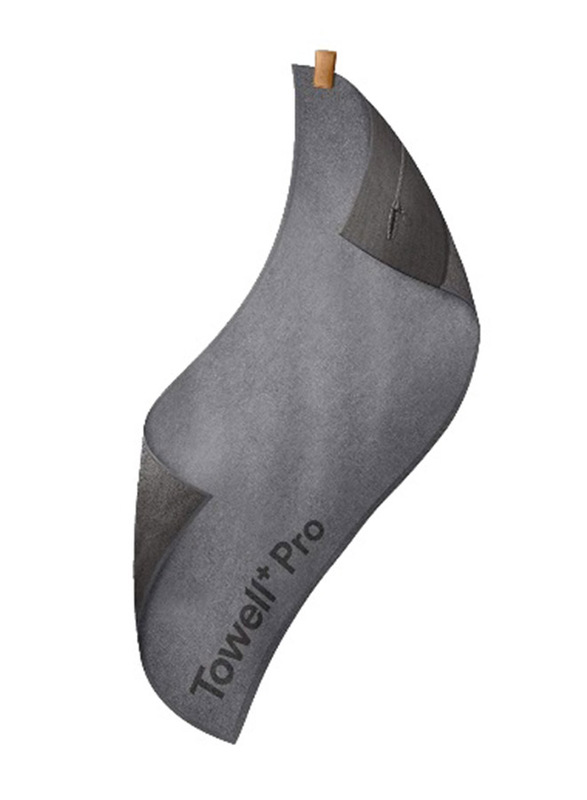 Stryve Towell + Pro Sports Towel, 105 x 42.5cm, Iron Grey
