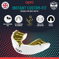 Opro Instant Custom Fit Ufc Strike Gold/White/Gold Adult