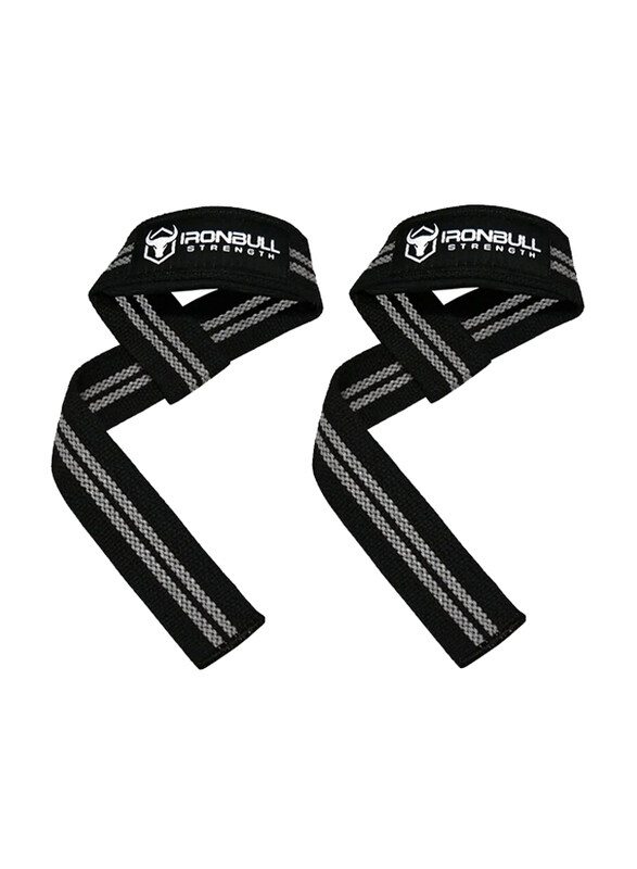 

Ironbull Strength Weight Lifting Straps, Black/Grey