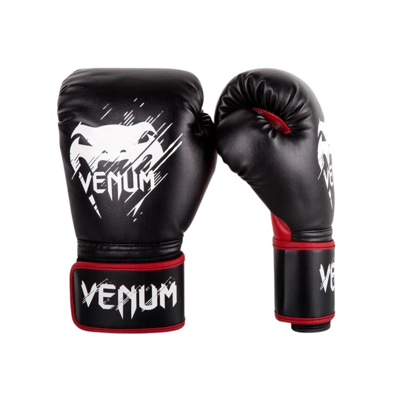 Venum Contender Kids Boxing Gloves Black-Red 8 Oz