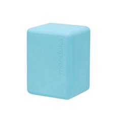 MINI TRAVEL YOGA BLOCK AQUA 4 INCH