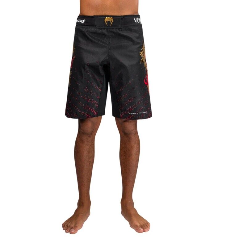 

VENUM X TEKKEN MARSHALL FIGHTSHORTS BLACK/GOLD/RED MEDIUM