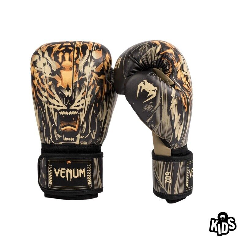 

VENUM TIGER KIDS BOXING GLOVES BLACK/NEO ORANGE 6 OZ