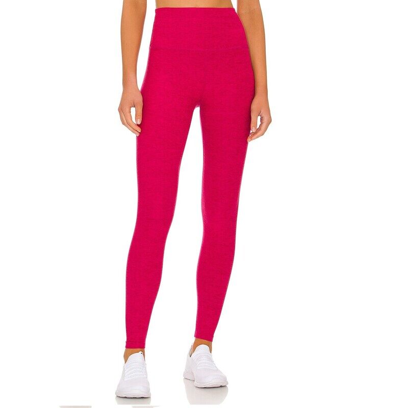 HIGH WAISTED MIDI LEGGINGS DRAGON FRUIT XSMALL