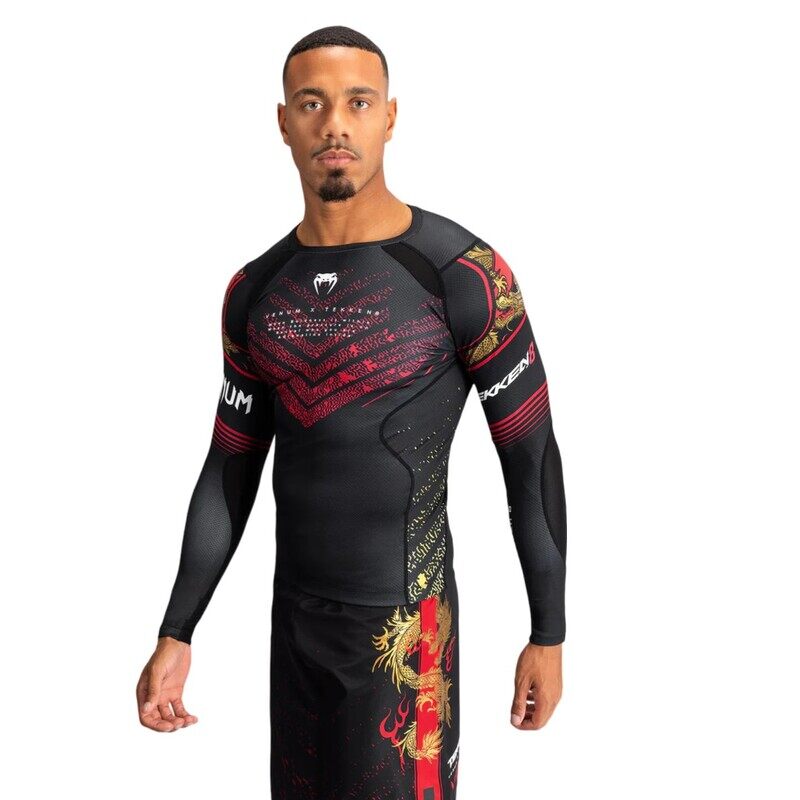 

VENUM X TEKKEN MARSHALL LONG SLEEVE RASHGUARD BLACK/GOLD/RED LARGE