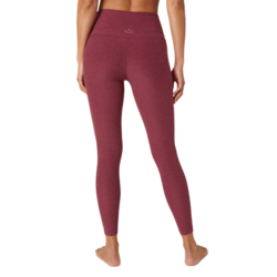 Beyond Yoga Spacedye Caught In The Midi High Waisted Legging Garnet Red Heather Small