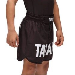 KIDS RAVEN GRAPPLING SHORTS BLACK MEDIUM 7-8