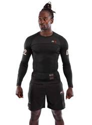 Venum Loma 08-12 Rashguard Short Sleeves T-Shirt for Men, Medium, Black