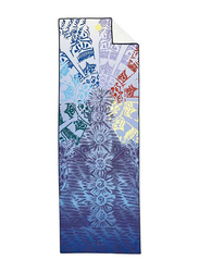 Manduka Yogitoes Skidless Mat Towel, Standard, Chakra Blue