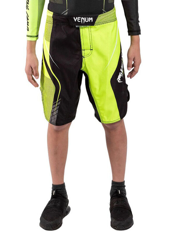 

Venum Training Camp 3.0 Kids Fight Shorts for Boys, 14 Years, Black/Neo Yellow