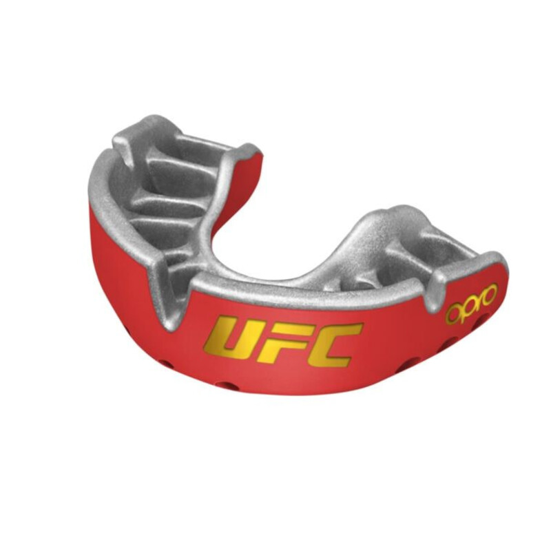 Opro Self Fit Ufc Gold Red/Silver Adult