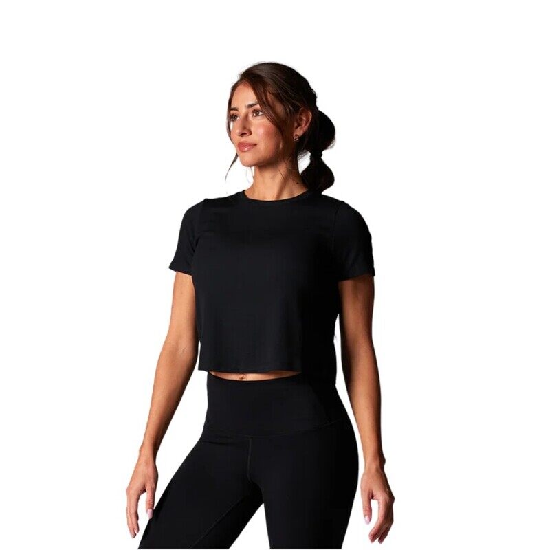 

Tavi Active RIBBED TEE EBONY XSMALL