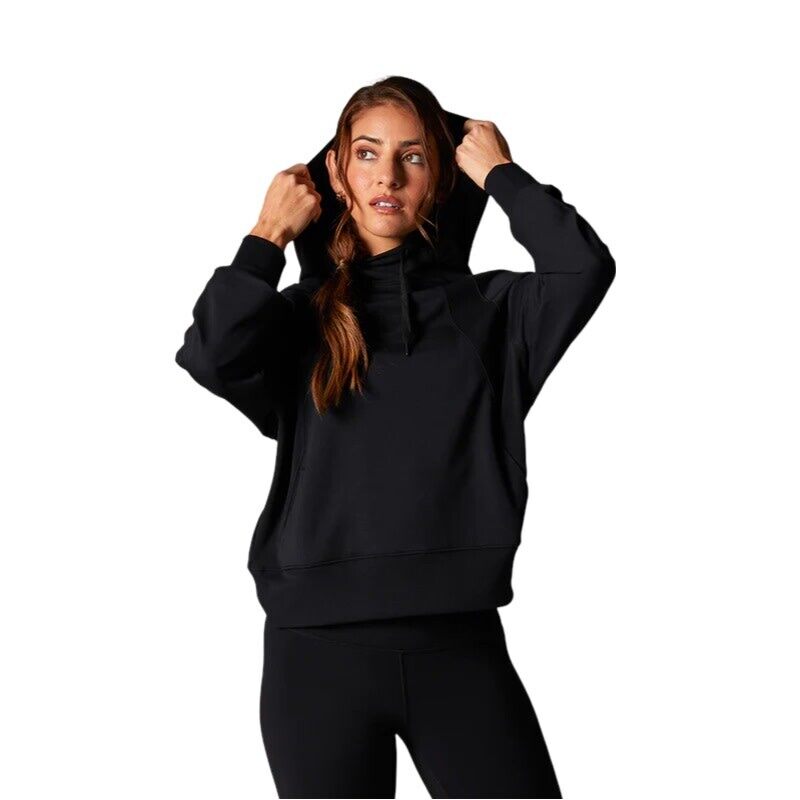 

Tavi Active COZY PANELED HOODIE EBONY XSMALL