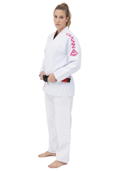 Vulkan A3 Viper Pro Female Gi Kimono, White/Pink