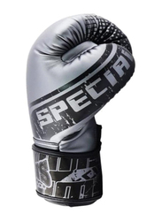 Twins Special 8-oz FBGVS12 Fancy Boxing Gloves, Black/Grey
