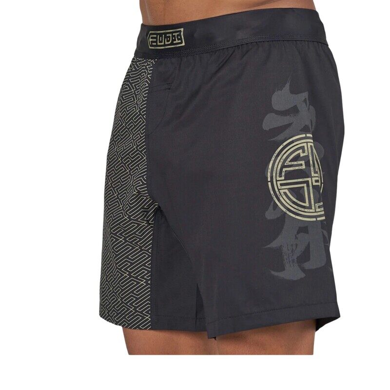 FUJI BUSHIDO FLEX LITE SHORTS BLACK/GOLD LARGE