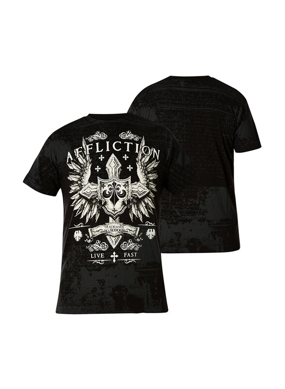 

Affliction Simulation Short Sleeve T-Shirt, Small, Black