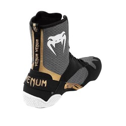 VENUM ELITE BOXING SHOES BLACK/WHITE/GOLD M13/W14.5