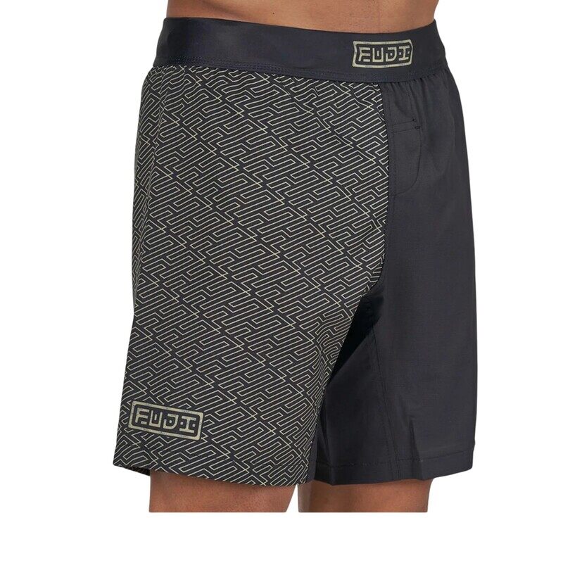 FUJI BUSHIDO FLEX LITE SHORTS BLACK/GOLD LARGE