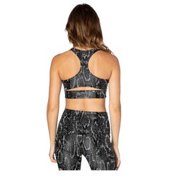 LUX ALL IN RACERBACK BRALET BLK-SNAKE SMALL