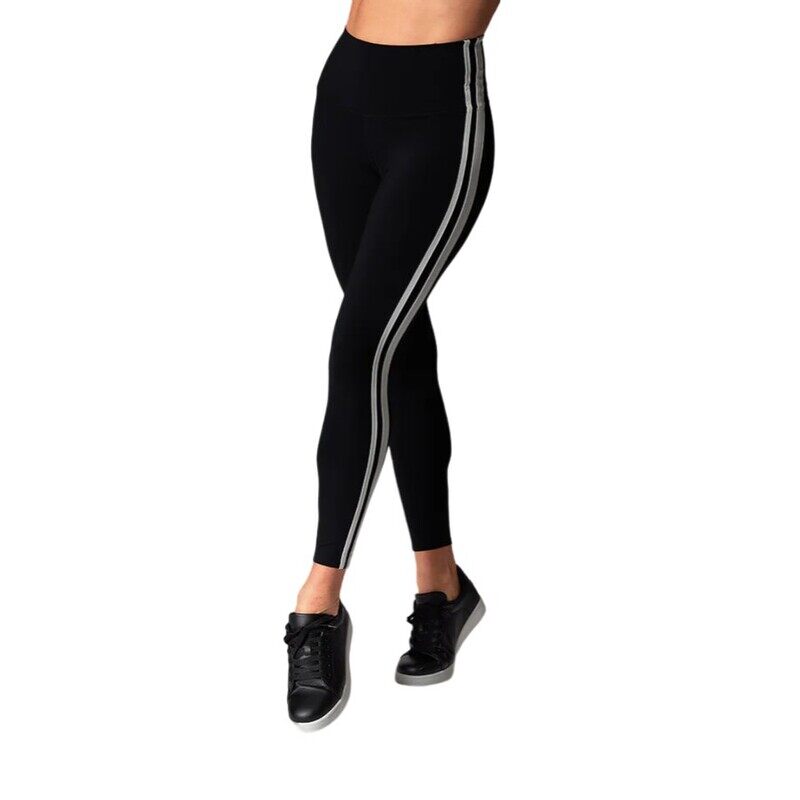 

Tavi Active HIGH WAISTED 7/8 STRIPE TIGHT EBONY COCONUT SMALL