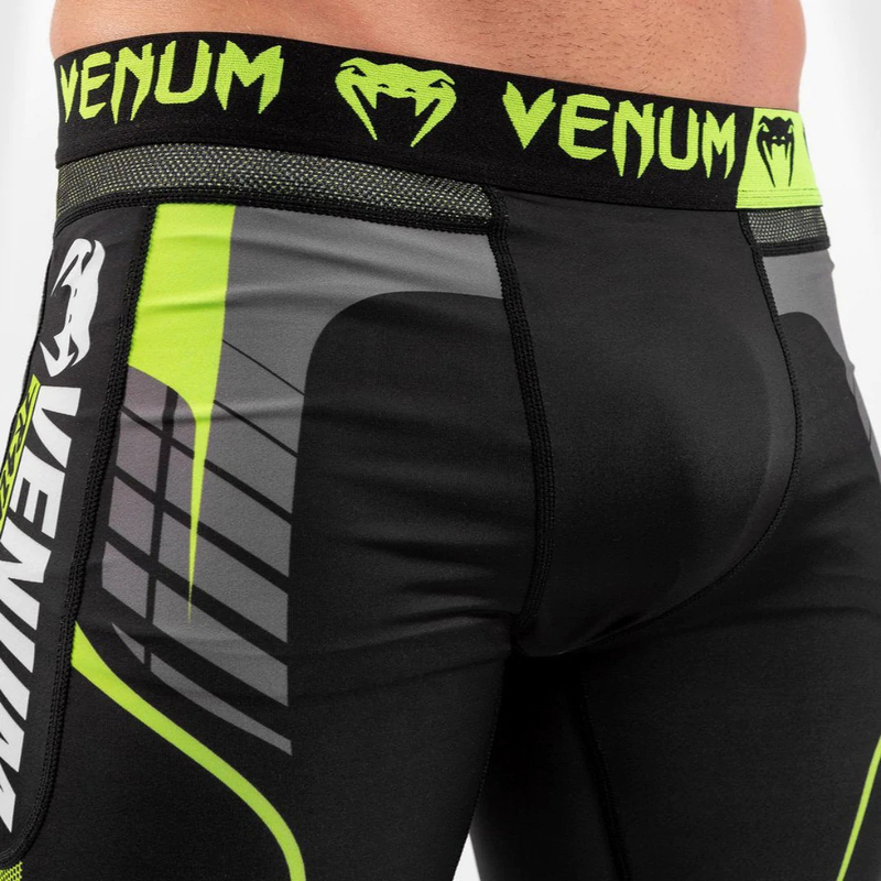 Venum Training Camp 3.0 Compression Tights Pant for Men, Medium, Black/Neon Yellow