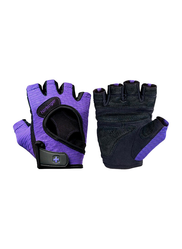 Harbinger Women's Flexfit Gloves, Large, Purple