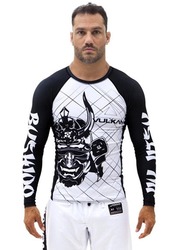 Vulkan Bushido Rash Guard T-Shirt for Men, L, Black/White