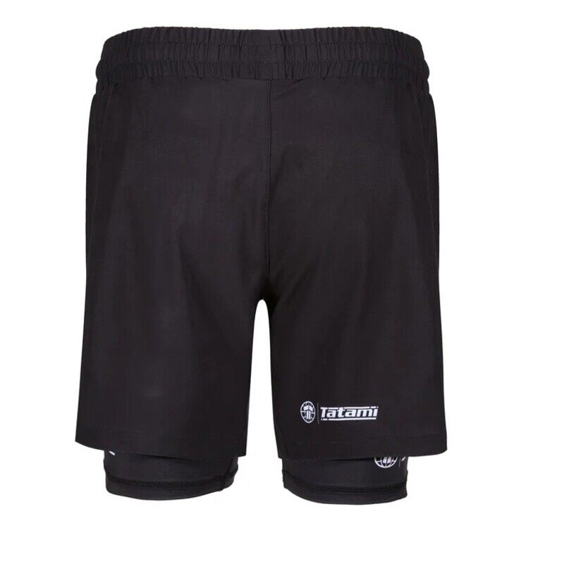 DUAL LAYER GRAPPLING SHORTS BLACK SMALL