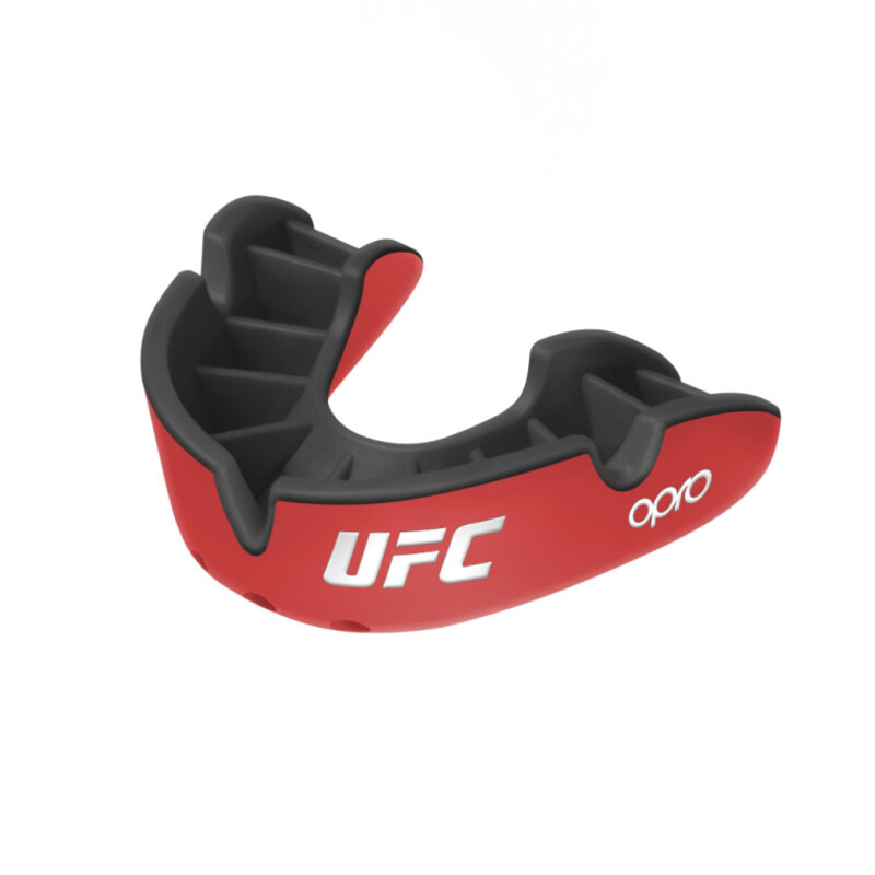 Opro Self Fit Ufc Silver Red/Black Adult