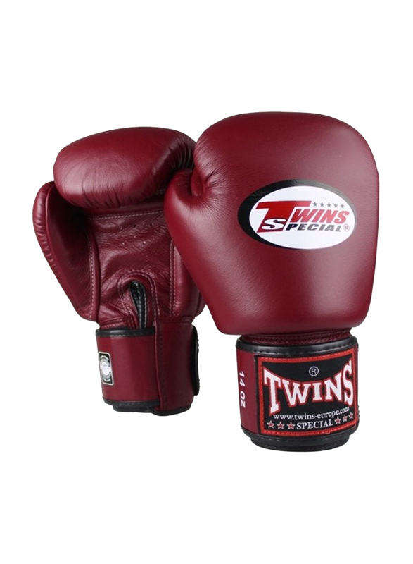 Twins 14-oz Boxing Gloves, BGVL3, Maroon
