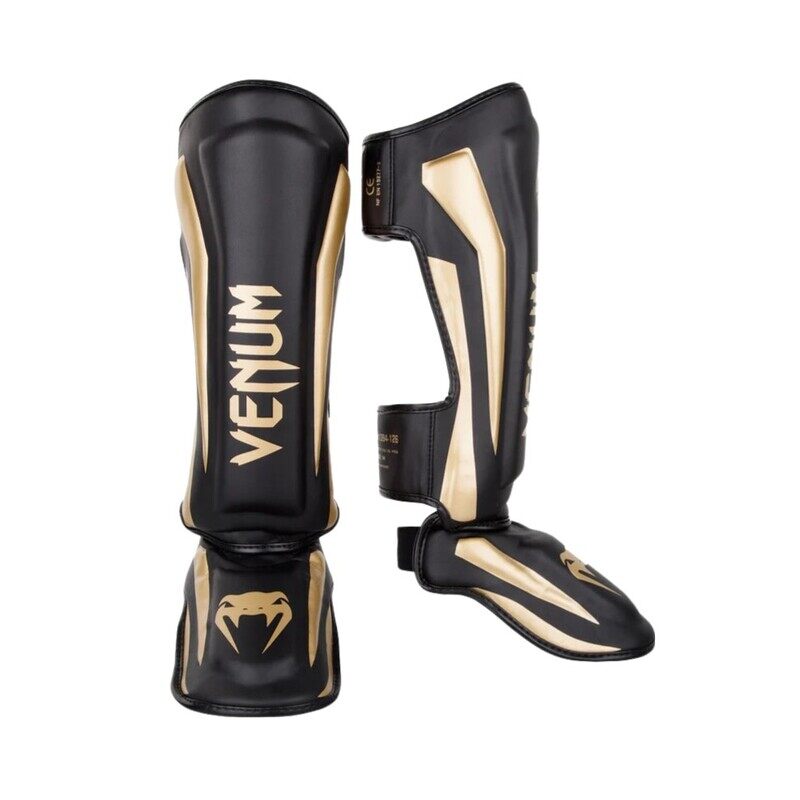 

Venum Elite Standup Shin Guards Black-Gold Large