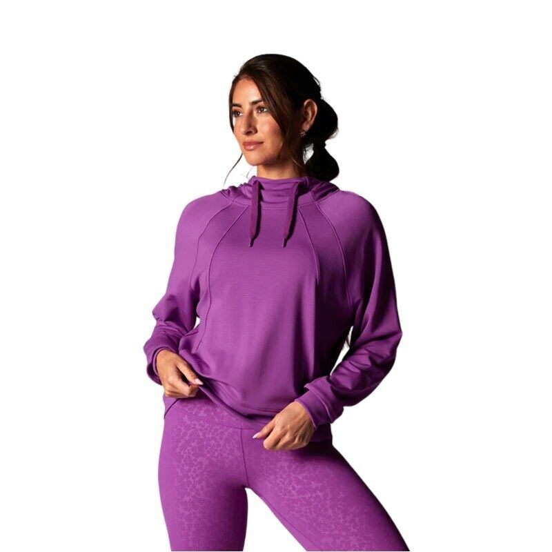 

Tavi Active COZY PANELED HOODIE VIOLET XSMALL
