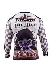 Tatami Chess Gorilla Rash Guard T-shirt for Men, Large, Black