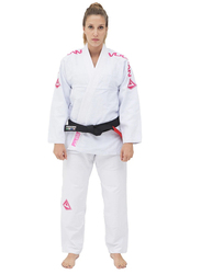 Vulkan A1 Viper Pro Female Gi Kimono, White/Pink